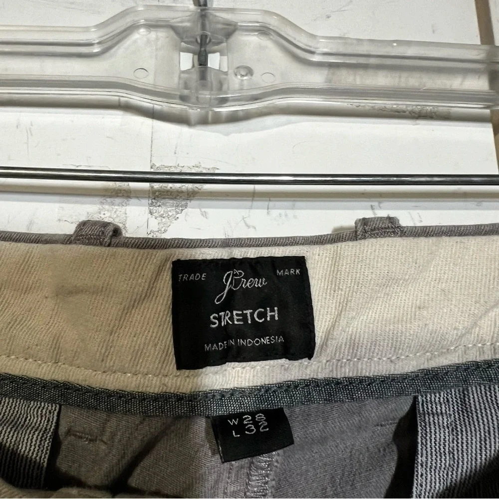 J. Crew 484 Slim Khakis Stretch Gray Size 28 x 32